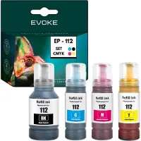 Evoke Patronen für Epson 112 XL CMYK ️️ L15150 L15160 L6570 M15140 L6460 L15180 ️