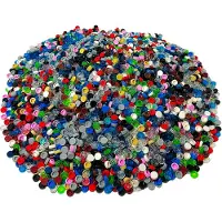 LEGO 50 Fliesen 1x1 rund, bunt gemischt