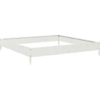 Syfax Hochbeet Weiß 100x100x18,5 cm Stahl