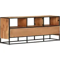 Syfax TV-Schrank 110x30x45 cm Massivholz Akazie