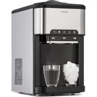Klarstein Eiswürfelmaschine für Zuhause Camping Gastro, Schnelle Mini Eiswürfelmaschine Klein, Profi Eismaschine für Große Kleine Klare Eiswürfel, Selbstreinigend mit 3L Eiswürfelbehälter, 20kg/24h