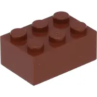 LEGO 2x3 Stein 3002 - 50 Stück Rotbraun