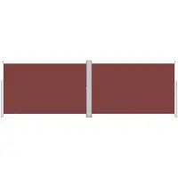 Syfax Seitenmarkise Ausziehbar Braun 220x600 cm