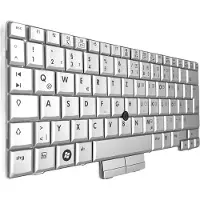 T-ProTek DEUTSCHE - Silber mit Mausstick Tastatur für HP EliteBook 2170p-B8J91AW 2170p-C0K23EA