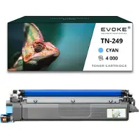 Evoke Toner kompatibel für Brother TN-249 Blau Cyan XL | 4000 Seiten| TN249