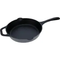 Victoria Gusseisenpfanne Induction 25cm für Feuer, Grill Cast Iron Skillet ohne PTFE