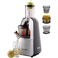 Concept LO-7065, Entsafter, Schwarz, Silber, 60 RPM, 1 l, 1000 ml, Edelstahl