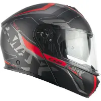 Cgm Modular Helm 569G C-MAX CITY Schwarz Rot Matt größe M