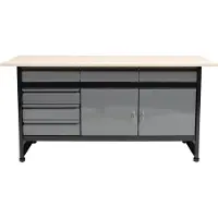 TRIZERATOP Werkbank mit Schrank und 6 Schubladen 1700 x 600 mm