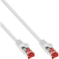 InLine 50er Bulk-Pack Patchkabel, S/FTP (PiMf), Cat.6, PVC, CCA, weiß, 1,5m, 1,5 m, Cat6, S/FTP (S-STP), RJ-45, RJ-45, Weiß