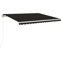 Syfax Elektrische Markise 4,5 x 3,5 m Anthrazit 100% Polyester
