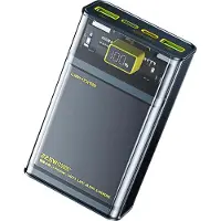WEKOME WP-321, 20000 mAh, Lithium Polymer (LiPo), Kabelloses Aufladen, Schwarz, Transparent