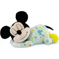 Clementoni Plüschfigur "Disney Baby, Schlafender Baby Mickey", bunt, Plüschfiguren, Kinder, Plüschfigur, mit Licht und Sound; Made in Europe