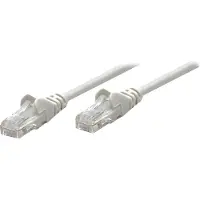 Intellinet Premium Netzwerkkabel, Cat6a, S/FTP, 100% Kupfer, Cat6a-, LS0H, RJ45-Stecker/RJ45-Stecker, 20,0 m, grau, 20 m, Cat6a, S/FTP (S-STP), RJ-45, RJ-45, Grau