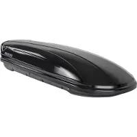Menabo | Dachbox - Schwarz - 225x89x36 cm - 580 L - Tragfähigkeit 75 kg - Quick Fix-System - Diebstahlsicherung