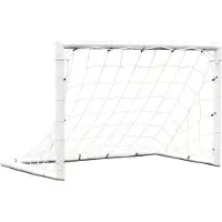 Powershot Fußballtor-Paar - 1,2m x 0,8m - uPVC - Weiß