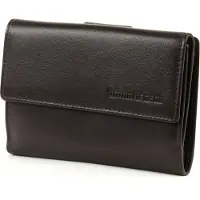 Bruno Banani Leder Geldbörse Cryptalloy Wallet Zip With Flap Brown braun