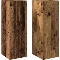 Syfax TV-Schränke 2 Stk. Altholz-Optik 30,5x30x90 cm Holzwerkstoff