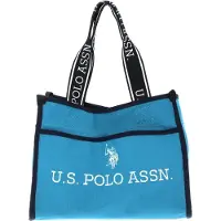 U.S. POLO ASSN. Schultertasche Handtasche Halifax Shopping Bag Turquoise türkis