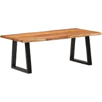 Syfax Couchtisch 110x55x40 cm Massivholz Akazie