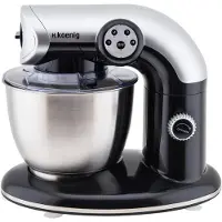 H.Koenig KM 80 S KÃ1/4chenmaschine, Kunststoffgehäuse, 1000 Watt, 5 l Behälter, 4 Geschwindigkeiten