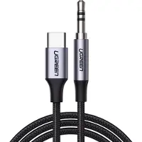 UGREEN USB-C auf 3,5 mm Klinke Adapter - 1m Dunkelgrau KP28080