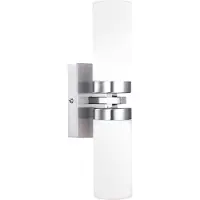 Globo Wandleuchte Space, nickel, zweiflammig, IP44