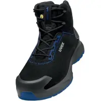 Uvex 1 x-craft Sicherheitsschuh Stiefel S2, schwarz/blau schwarz/blau 40
