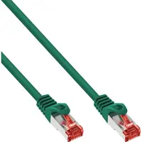 InLine Patchkabel, S/FTP (PiMf), Cat.6, halogenfrei, Kupfer, grün, 3m, 3 m, Cat6, S/FTP (S-STP), RJ-45, RJ-45, Grün