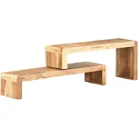 Syfax 2-tlg. TV-Schrank Massivholz Akazie