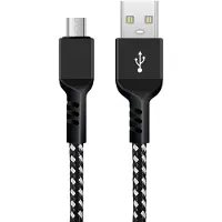 Macleans USB zu MicroUSB-Kabel USB Ladekabel 2m Fast Charge 5V/2.4A Datenkabel Schnellladekabel High Speed Nylon Geflochten Anschlusskabel Datenübertragung (USB zu MicroUSB 2m)