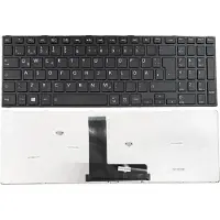 T-ProTek DE - Schwarz Tastatur Keyboard mit Rahmen kompatibel für Toshiba Satellite C50-B