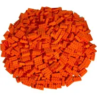 LEGO 50 Stück Steine 2x4, Orange