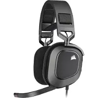 Corsair HS80 RGB USB, Kabelgebunden, Gaming, 20 - 40000 Hz, 373 g, Kopfhörer, Karbon