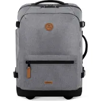 Cabaia Rucksack mit Laptopfach Soft Suitcase 2 Wheels Essentials Trolley 48L Getaria grau 51cm