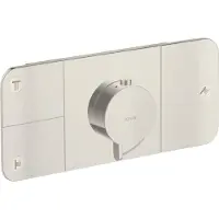 Hansgrohe AXOR One Thermostatmodul Unterputzmodell für 3 Verbraucher, 45713800, Farbe: Stainless Steel Optic