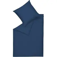 Schöner Wohnen Kollektion SCHÖNER WOHNEN-Kollektion Ganzjahresbettwäsche PURE 2.0 Nachtblau 2er Set (155x220 + 80x80)
