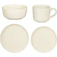 Mica Decorations Geschirrset für 4 Personen Ozzu off white 16-tlg.