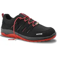 ELTEN Sicherheitsschuh "MADDOX Low" Gr. 41, schwarz (schwarz, rot), 41, Obermaterial: 100% sonstige Fasern AF., Schuhe, Sicherheitsschuh