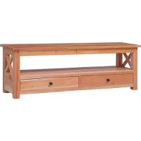 Syfax TV-Schrank 115x30x40 cm Massivholz Mahagoni