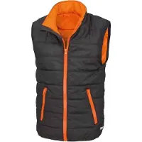 Result Core - Weste Wattiert für Kinder PC6899 (98) (Schwarz/Orange)