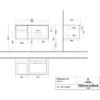 Villeroy & Boch C57100RK WaschbeckenUS Subway 3.0 00 1001x423
