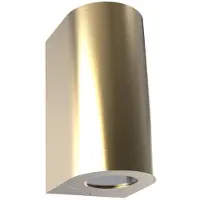 Nordlux Außenwandlampe Canto Maxi 2, messingfarben, GU10, 17cm, IP44