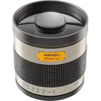Walimex pro Spiegel Objektiv 800/8,0 DSLR bajonett – Länge 131mm – für 800mm Brennweite – Vollformat / APS-C Sensor – für Reise Natur Tiere – K-Mount T2-Anschluss – 3,5m Naheinstellgrenze