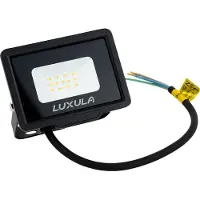 Luxula LED Fluter 10 W 3000 K warmweiß schwarz IP65