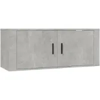 vidaXL TV-Wandschrank Betongrau 100x34,5x40 cm
