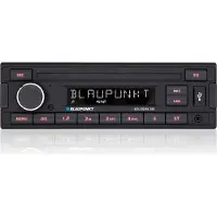 Blaupunkt Bologna 200 1 DIN Autoradio ohne CD Laufwerk mit USB, Zündlogik, Fix Panel und Roter Tastenbeleuchtung