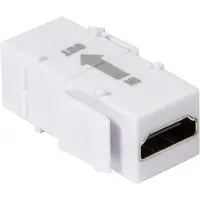 Logilink NK0014R, Flach, Weiß, HDMI, HDMI, Weiblich, Weiblich