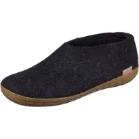 Glerups Hausschuh Modell A mit Kautschuksohle – Der Allrounder für Outdoor & Indoor: Charcoal / 39 Farbe: Charcoal Größe: 39