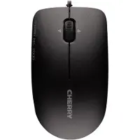 Cherry MC 2000 Kabelgebundene Maus mit schwenkbarem Rad, Schwarz, USB, Beidhändig, IR LED, USB Typ-A, 1600 DPI, Schwarz